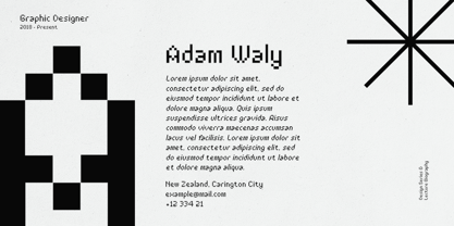 Pixo Type Font Poster 8