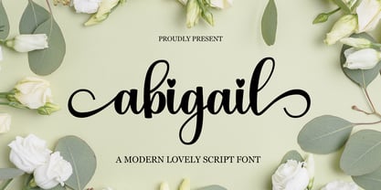Abigail Modern Font Poster 1