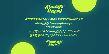 Always Happy Font Poster 8