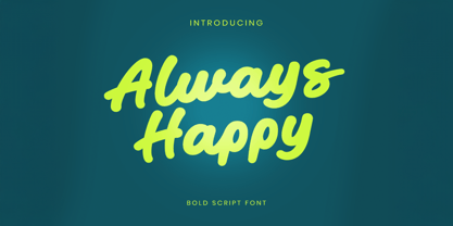 Always Happy Font Poster 1
