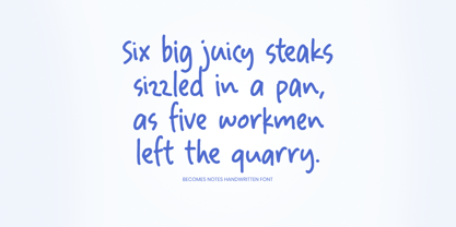 Becomes Notes Font Poster 10