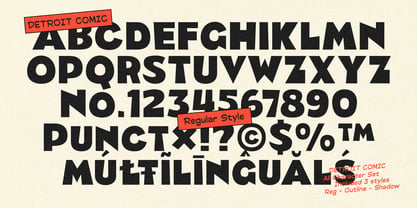 Detroit Comic Font Poster 10
