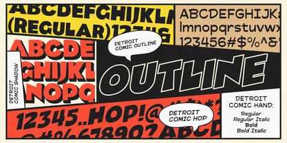 Detroit Comic Font Poster 9