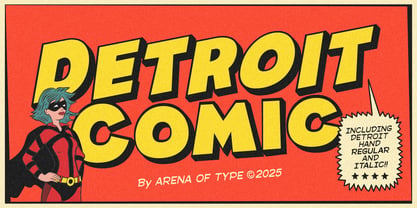 Detroit Comic Font Poster 1