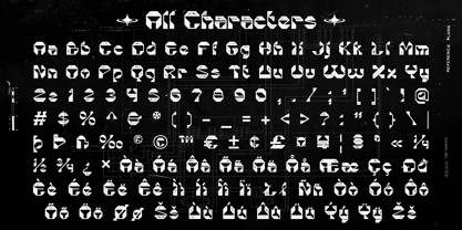 Alacus Stamp Font Poster 6