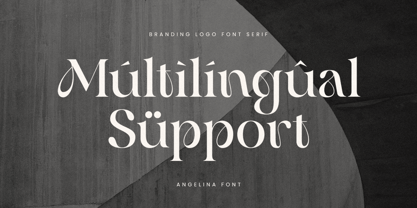 Angelina SS Font Poster 13