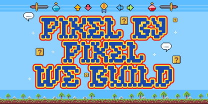 Pixel Quest Font Poster 2