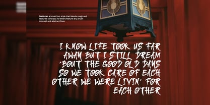 Geishta Font Poster 10