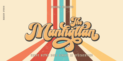 Manhattan Font Poster 1