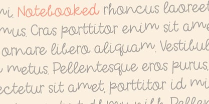 Notebooked Font Poster 4