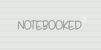 Notebooked Font Poster 1