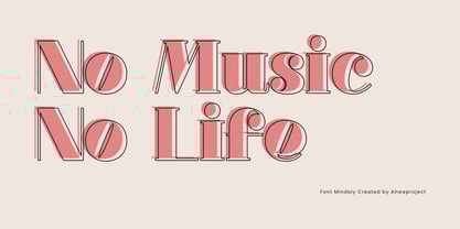 Mindely Font Poster 4