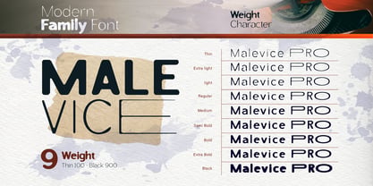 Malevice Inkbleed Font Poster 9