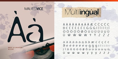 Malevice Inkbleed Font Poster 11