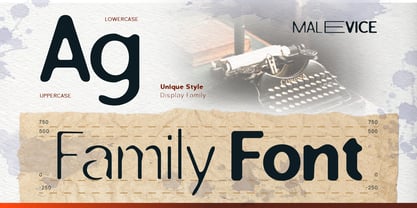 Malevice Inkbleed Font Poster 5