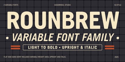 GW Rounbrew Font Poster 1