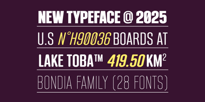 Bondia Font Poster 7
