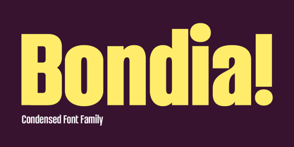 Bondia Font Poster 1