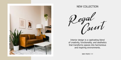 FA Fierra Rose Font Poster 5