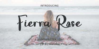 FA Fierra Rose Font Poster 1
