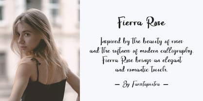 FA Fierra Rose Font Poster 3