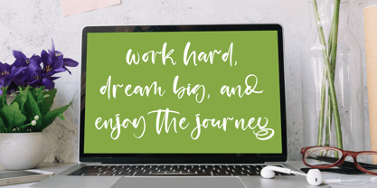 Satisfy Quirky Font Poster 4