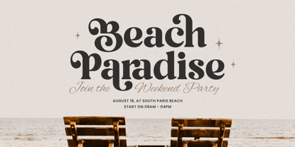 Brown Orange Font Poster 3