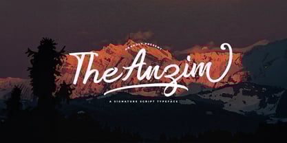 Anzim Font Poster 1