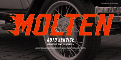 Heat Road Font Poster 6