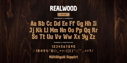 Realwood Font Poster 14