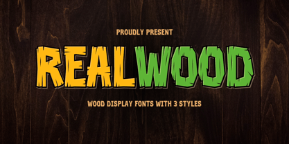 Realwood Font Poster 1