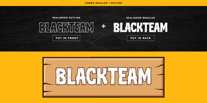 Realwood Font Poster 12