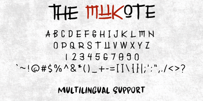 The Mukote Font Poster 9