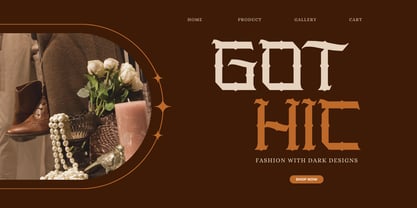 Nerog Gothic Font Poster 2