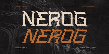 Nerog Gothic Font Poster 1