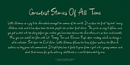 Classic Stories Font Poster 4