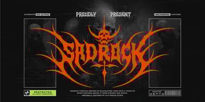 Sad Rock Font Poster 1