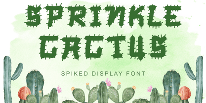Sprinkle Cactus Font Poster 1