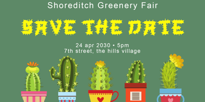 Sprinkle Cactus Font Poster 3