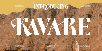 Kavare Font Poster 1