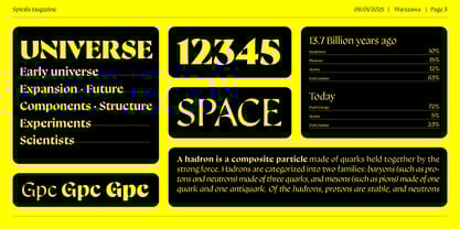 Spirala Display Font Poster 3