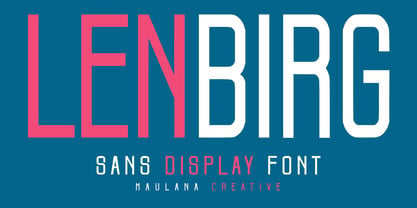 MC Lenbirg Font Poster 1
