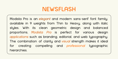 Modista Pro Font Poster 11