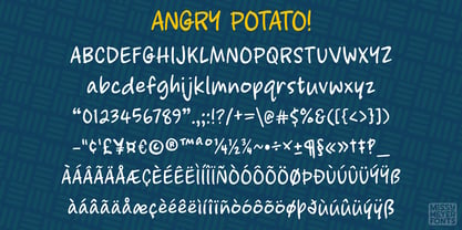 Angry Potato Font Poster 3