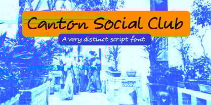 Canton Social Club Font Poster 1
