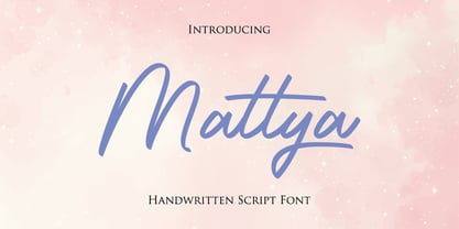 Mattya Font Poster 1