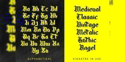 Sinastre Font Poster 2
