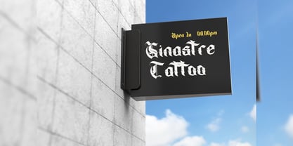 Sinastre Font Poster 10