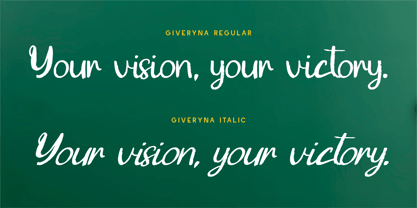 CF Giveryna Font Poster 4