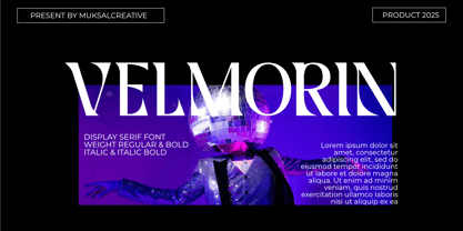 Velmorin Font Poster 1